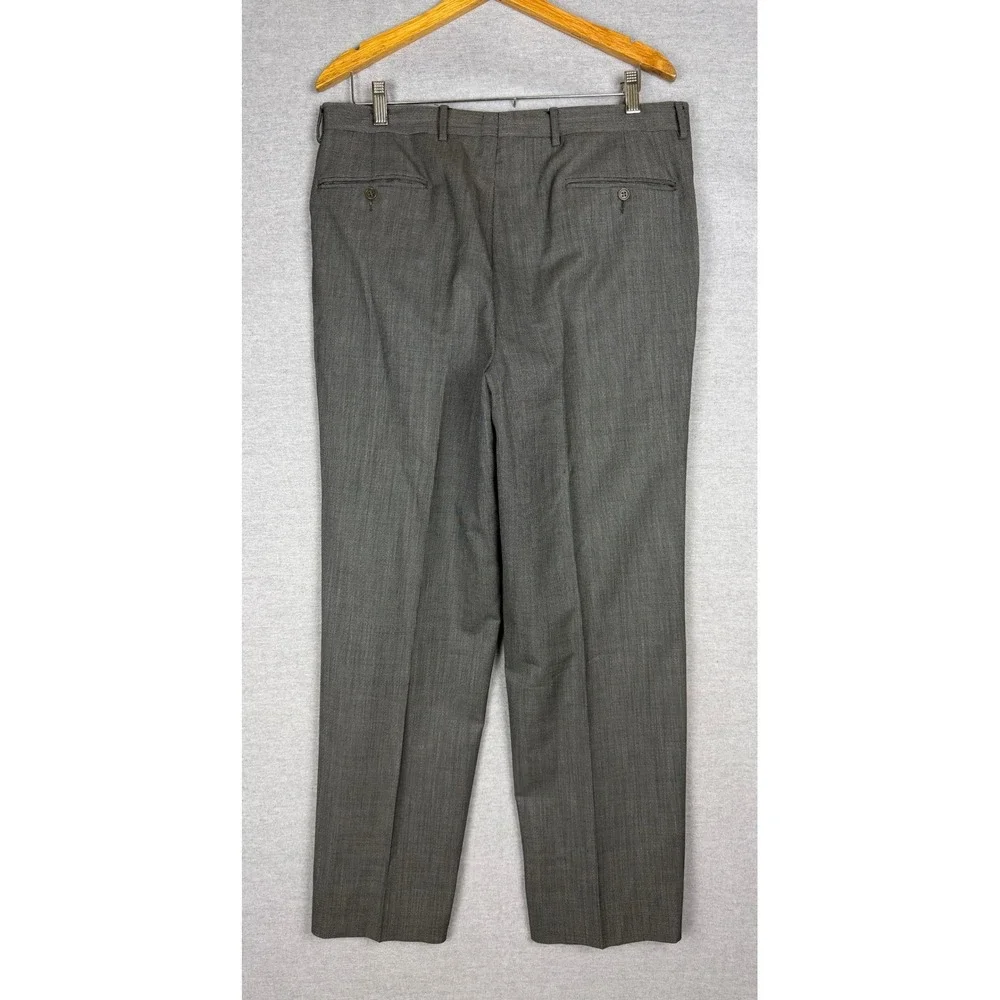 Canali Milano Mens Gray‎ Wool 2 Piece Suit Cerruti Fabric 34x29 Made in Italy